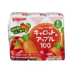 Pigeon 貝親嬰兒綜合飲料(蘋果/胡蘿蔔蘋果汁)125m...