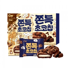 韓國進口零食青佑CW青右巧克力味夾心打糕麻薯糯米糍糕點點心餅乾 240g/巧克力味